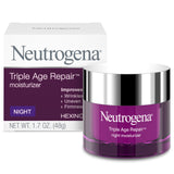 Neutrogena Triple Age Repair Night Cream – Streamlined One-Jar Anti-Aging Solution for Face and Neck