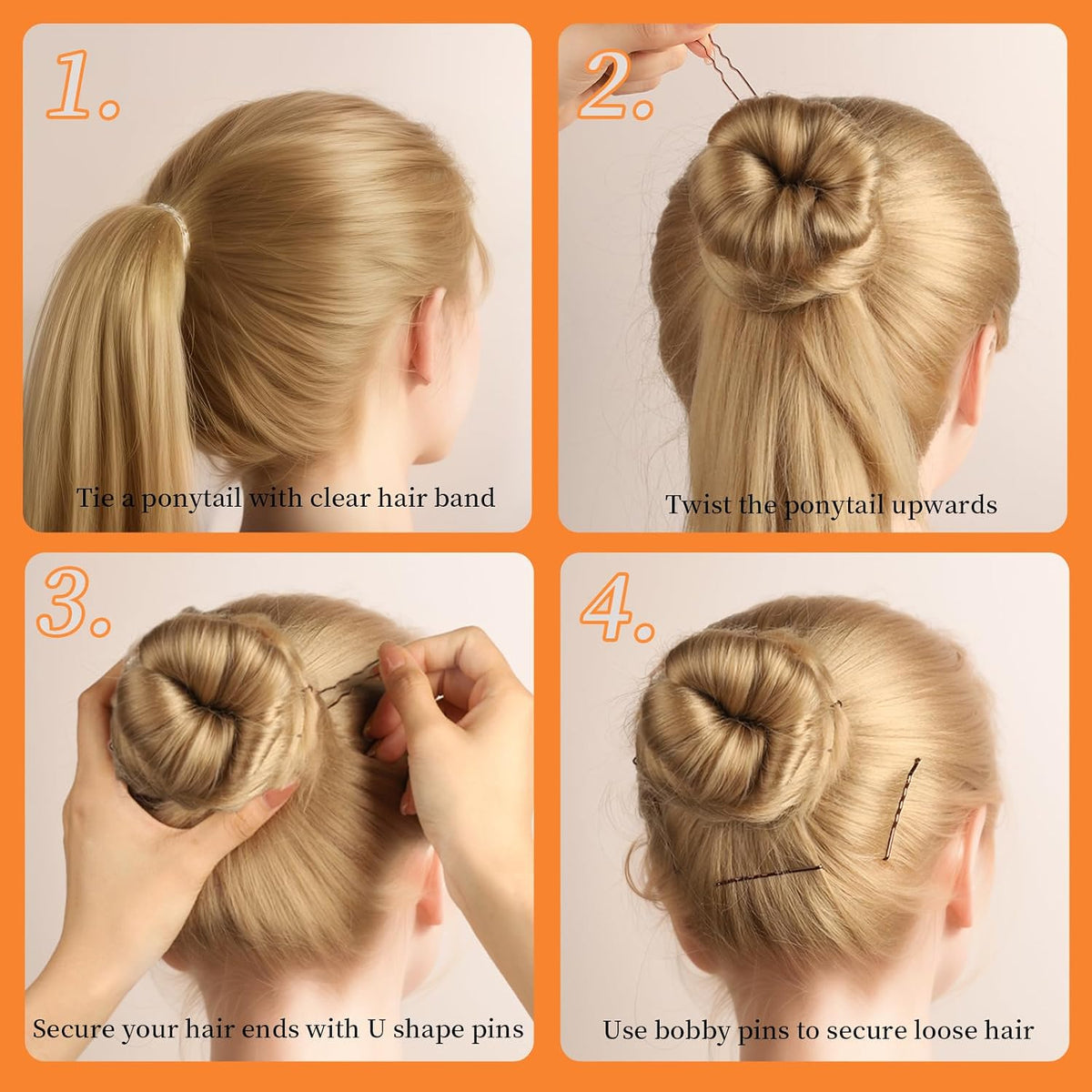 Teenitor Bobby Pins and U-Pins Collection – Valentine's Day Gift for Women, 300-Piece Hair Accessory Set for Secure Updos
