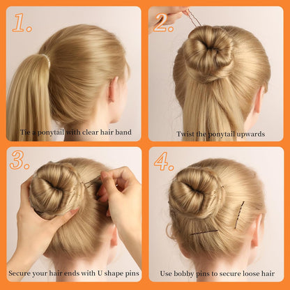 Teenitor Bobby Pins and U-Pins Collection – Valentine's Day Gift for Women, 300-Piece Hair Accessory Set for Secure Updos