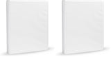 Amazon Basics 3-Ring Binder with Interior Pockets for Library and Study Desk Filing, 1-Inch White 4-Pack for Presentations and Handouts