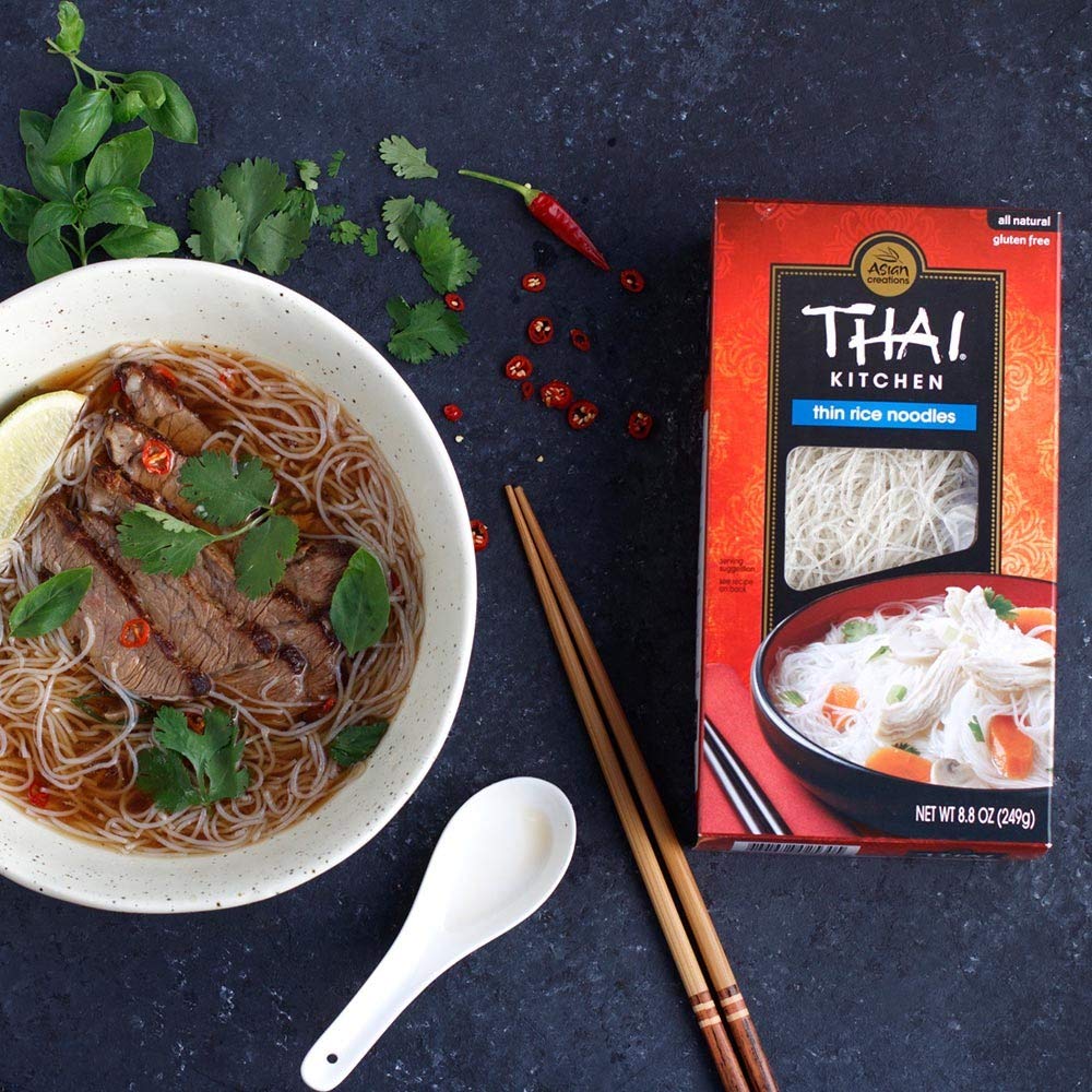 Thai Kitchen Thin Rice Noodles 8.8 oz – Quick Weeknight Side Dish Picky Eaters Love