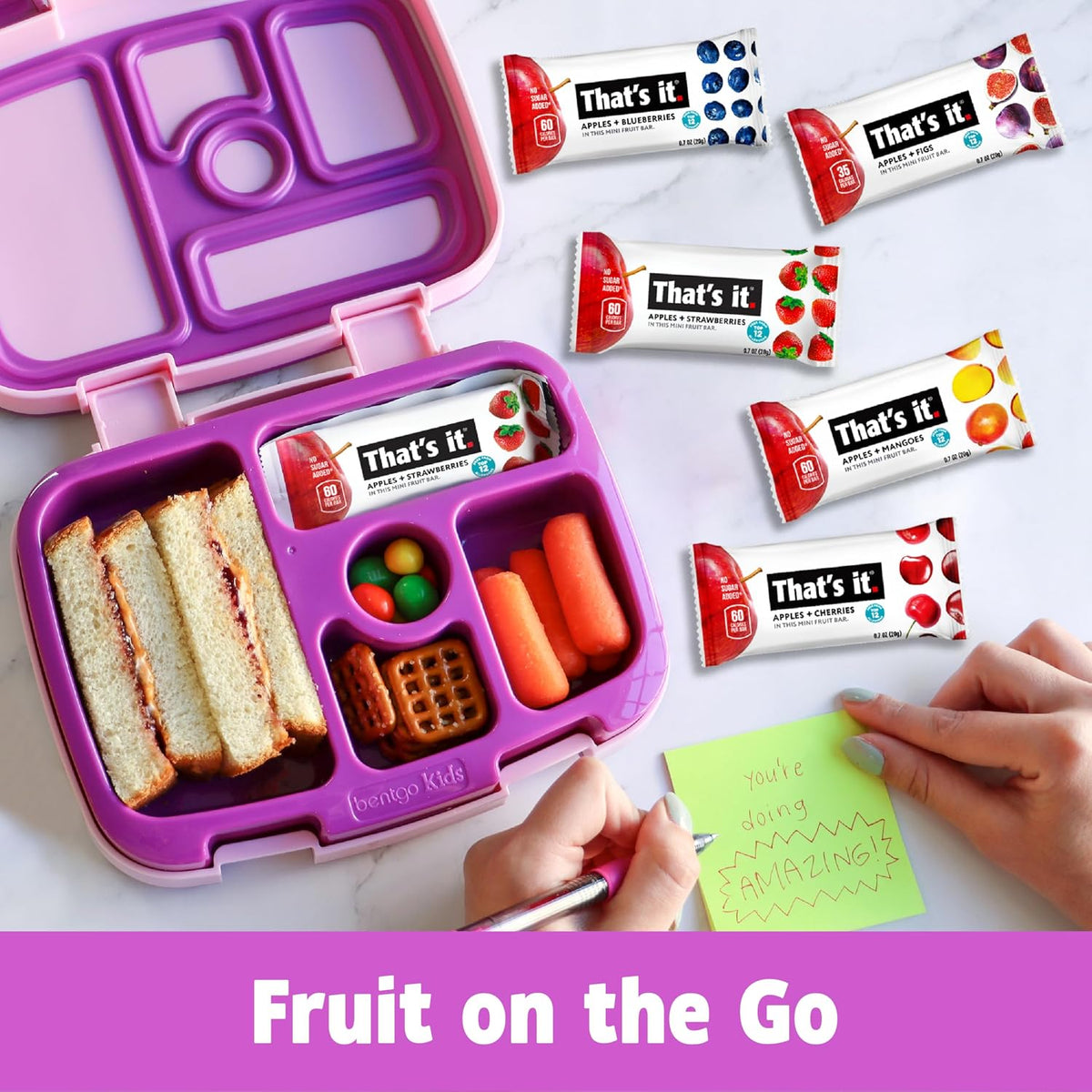 That's it. Mini Fruit Bars – Car Ride Snack for Family Road Trips, Kid-Friendly Real Fruit Mini Bar