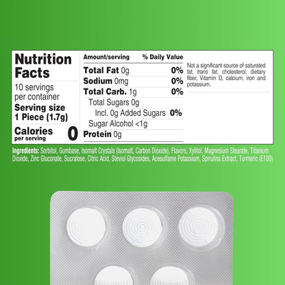 TheraBreath Fresh Breath Chewing Gum with Zinc – Citrus Mint Oral Care for Nightly Self-Care and Dry Mouth Relief