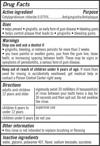 TheraBreath Pre-Brush Oral Rinse – Premium Dentist-Formulated Plaque Defense, 16 Fl Oz Pack of 2