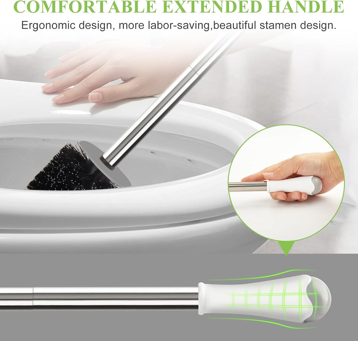 thickened abs base for stability and drip-proof containment