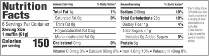 Thomas' Nooks & Crannies English Muffins, 13 oz Tray, 6 Pack – Classic Brunch Gift for Mom on Mother's Day