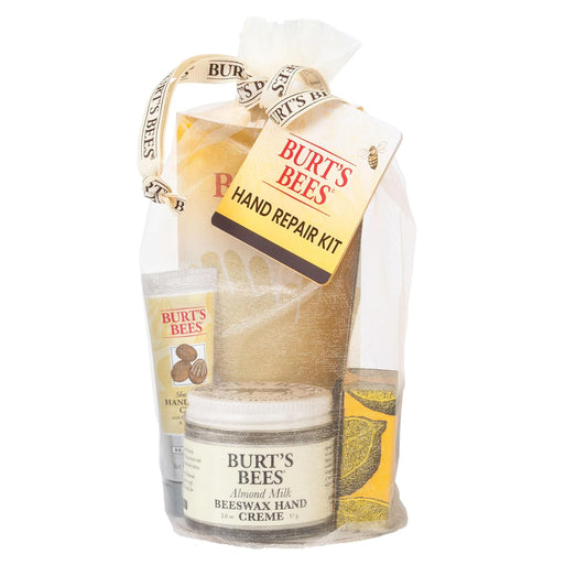 three complementary hand and cuticle creams (almond milk beeswax, lemon butter cuticle, shea butter hand repair)