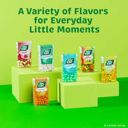 Tic Tac Fruit Adventure Hard Candy – School Carnival Prize and Classroom Reward Treat for Children, 12-Pack of 100-Count 1 oz Packs