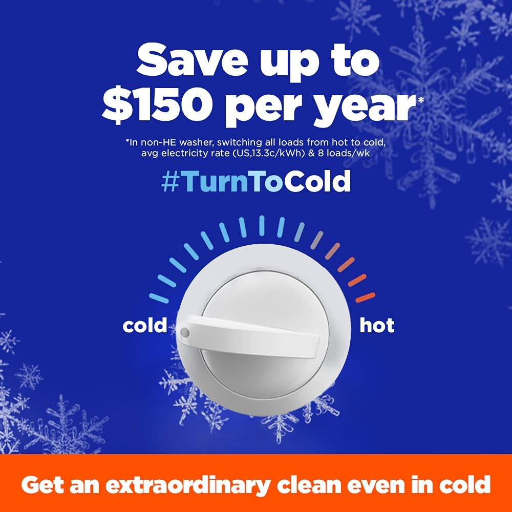 Tide PODS Cold Water Activated Laundry Pacs for Busy Home Office and Study Routines – Saves Time and Energy