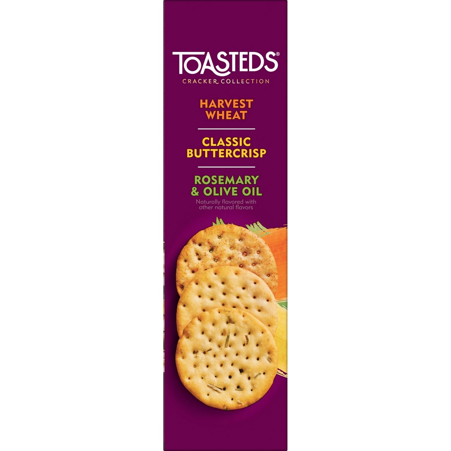 Toasteds Cracker Collection – Hostess Gift Cracker Variety Pack for Entertaining at Home, 12oz Box