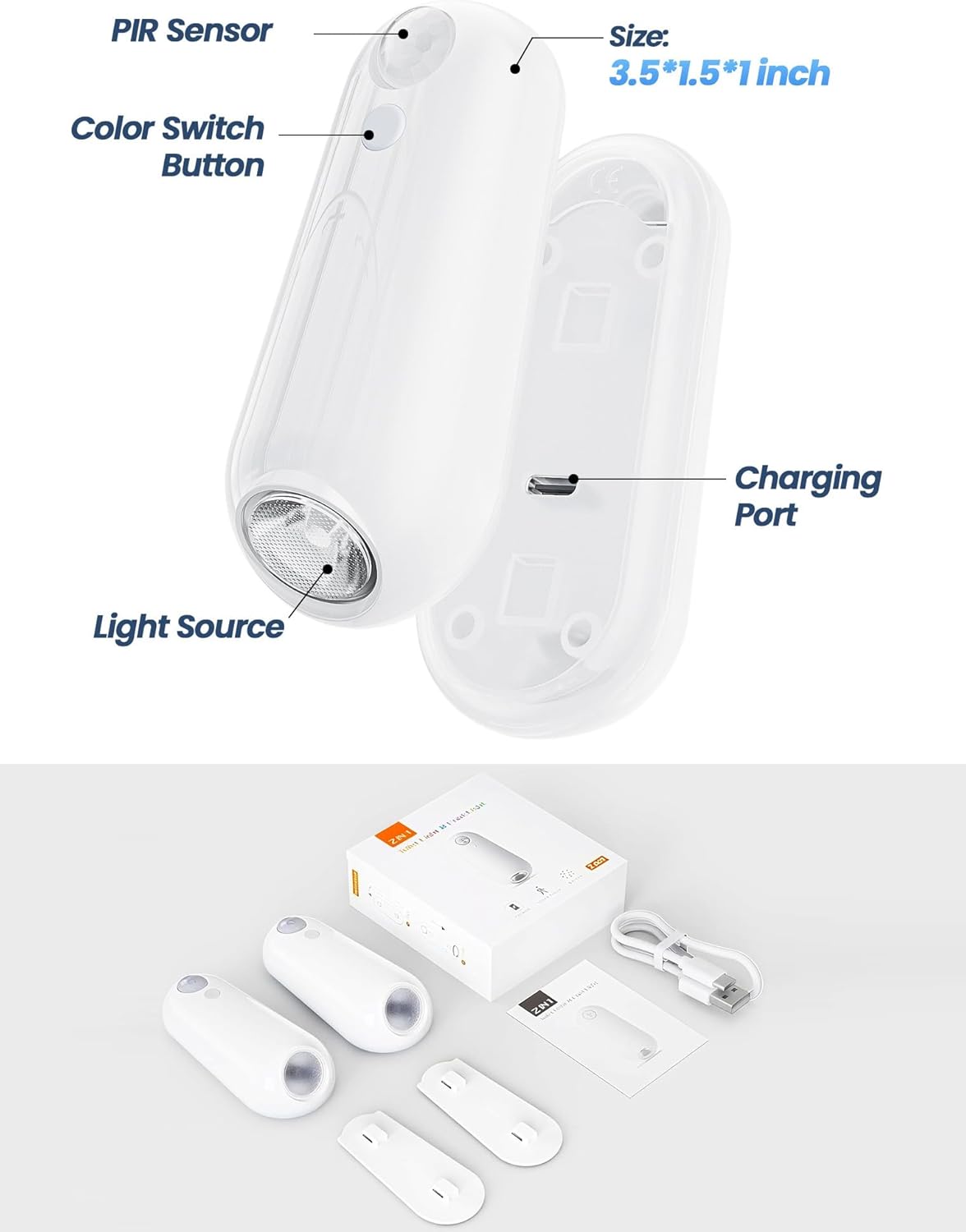 Toilet Night Light Motion Sensor – Clever Housewarming Gift for New Homeowners, Rechargeable Bathroom Gadget