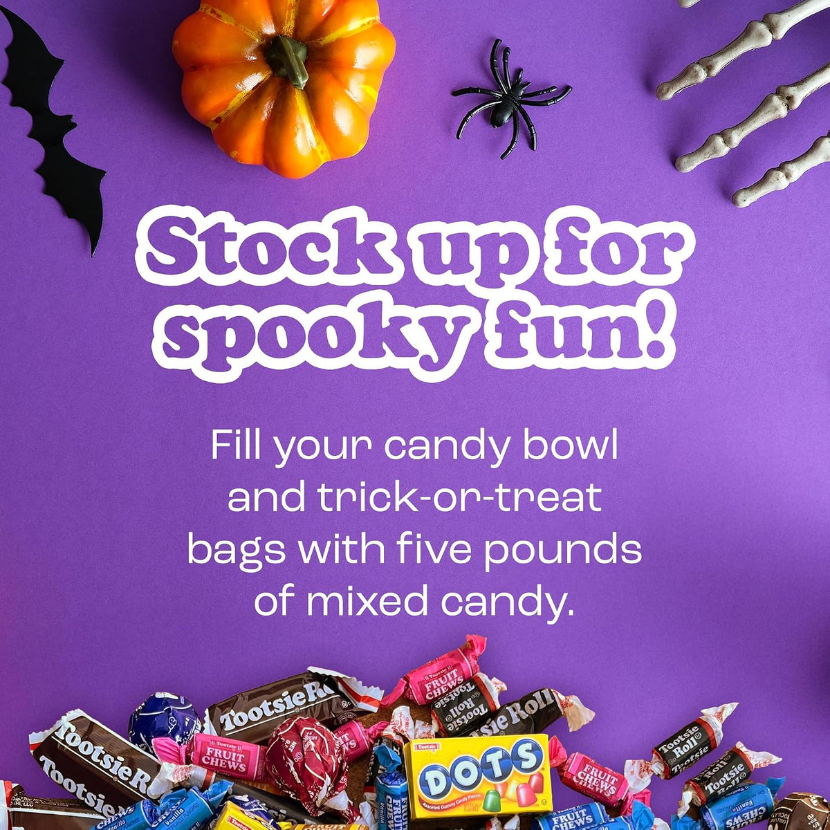 Tootsie Roll Child's Play Candy 5lb Bag – Peanut-Free and Gluten-Free Assortment for Worry-Free Classroom and Party Sharing