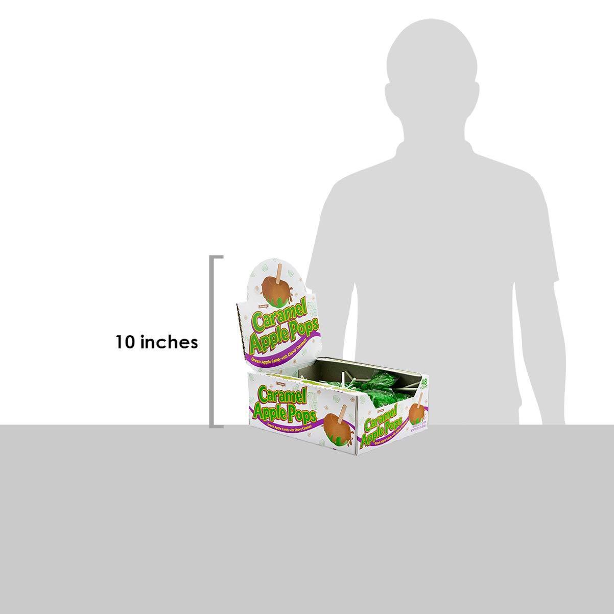 Tootsie Roll Green Apple Caramel Lollipops – Gluten-Free Trick-or-Treat Handouts, 48 Individually Wrapped Pops