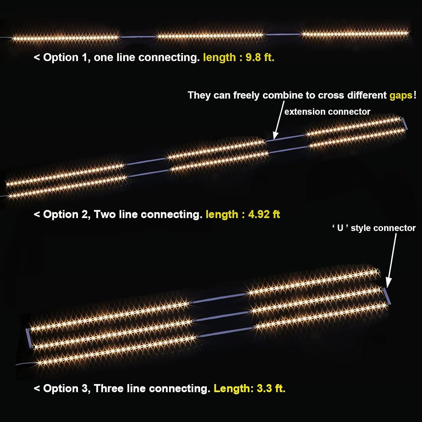 total 1500 lumen output with cri greater than 82 for color-accurate task lighting
