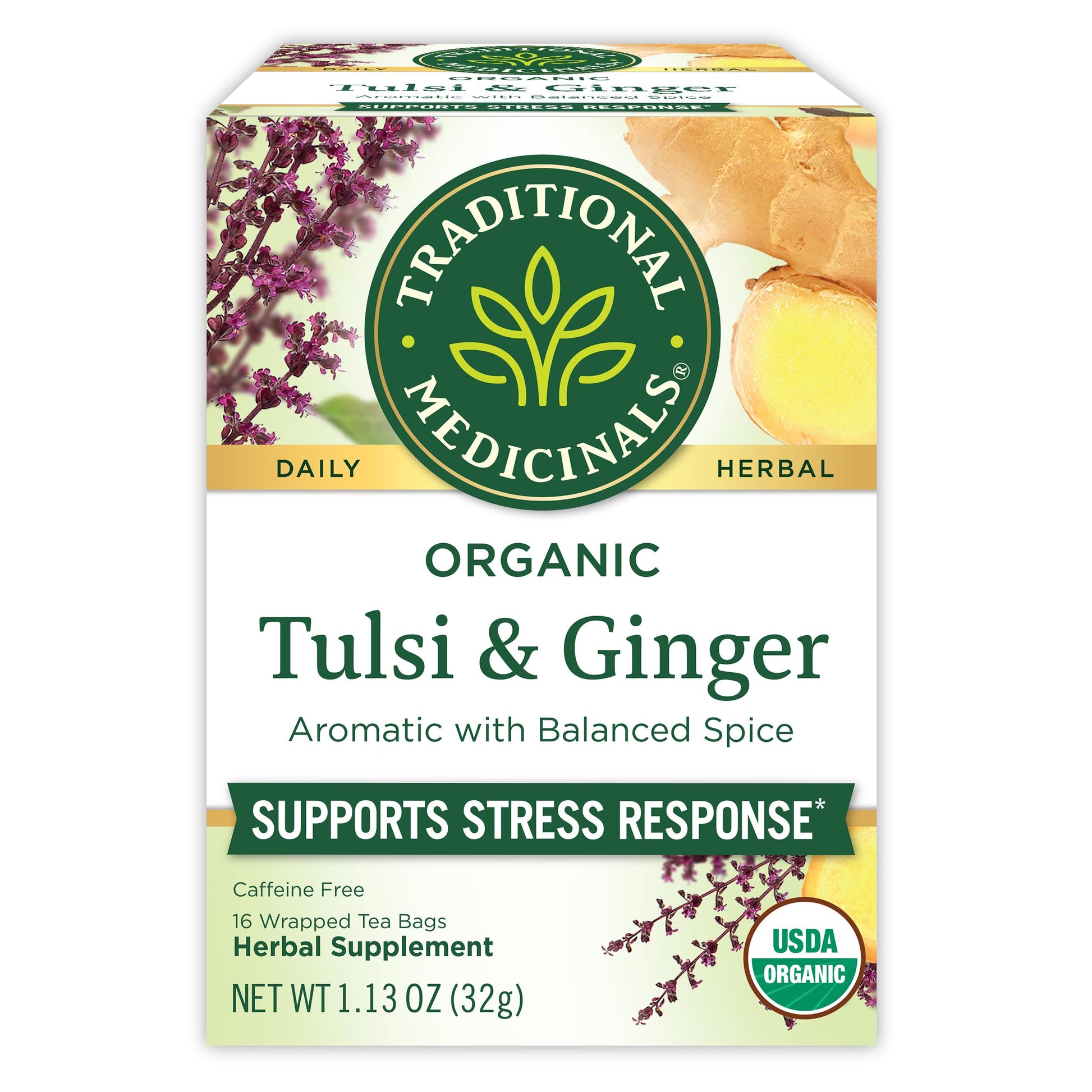 Traditional Medicinals Organic Lemon Balm Herbal Tea – Caffeine-Free Wind-Down Companion for the Self-Care Sanctuary