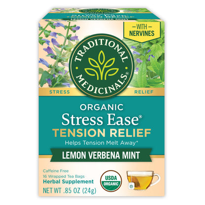 Traditional Medicinals Organic Lemon Balm Herbal Tea – Caffeine-Free Wind-Down Companion for the Self-Care Sanctuary
