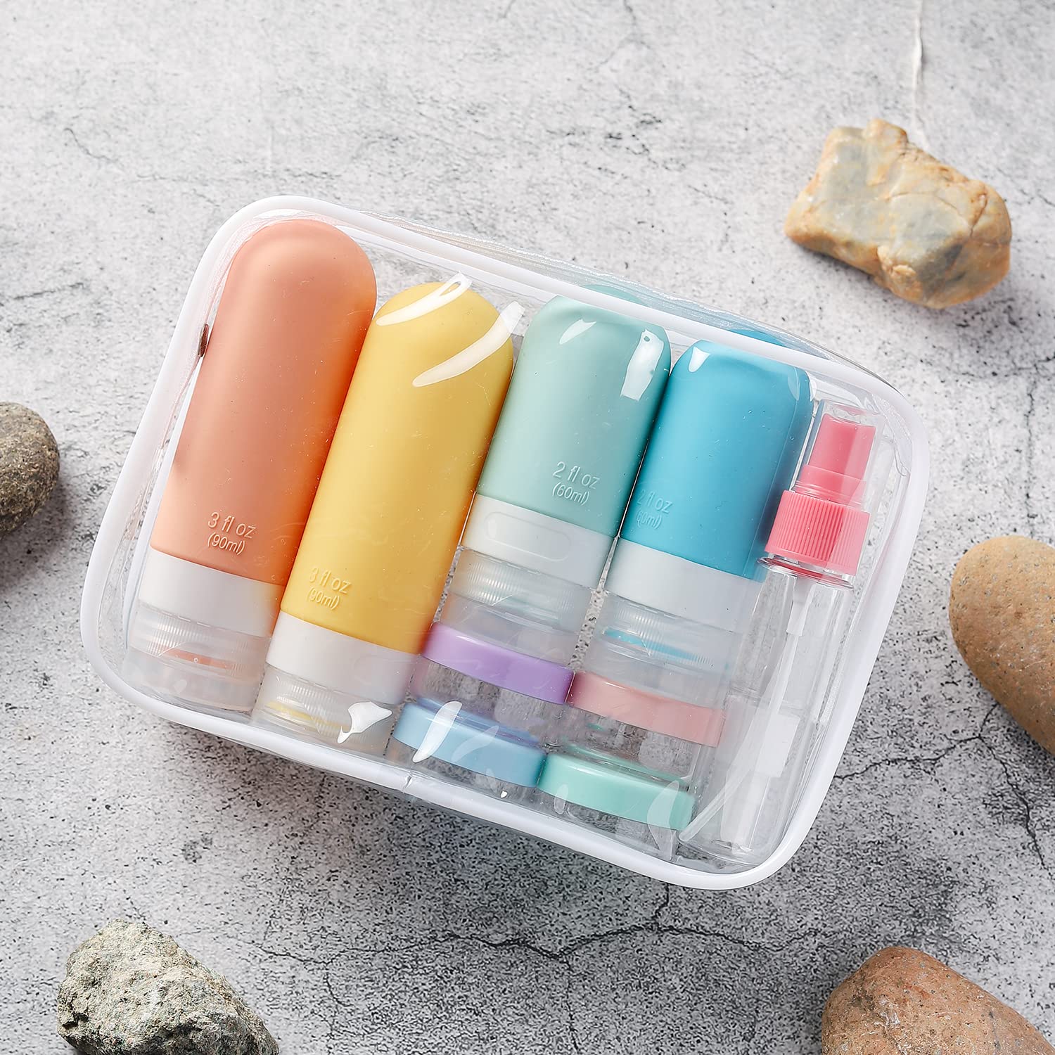 TrailHive Travel Bottles Kit - Thoughtful Gift for Frequent Flyers, Complete TSA Approved Travel Accessory Set