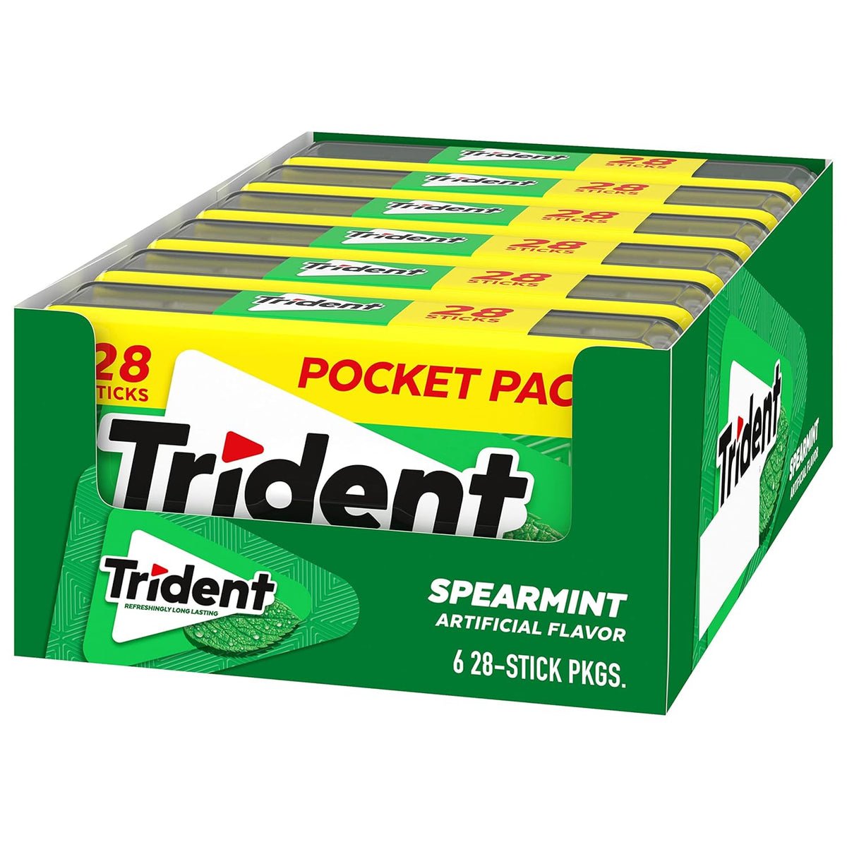 Trident Spearmint Chewing Gum – Gift Basket Addition for Housewarmings, Retirements, and Get-Well Baskets