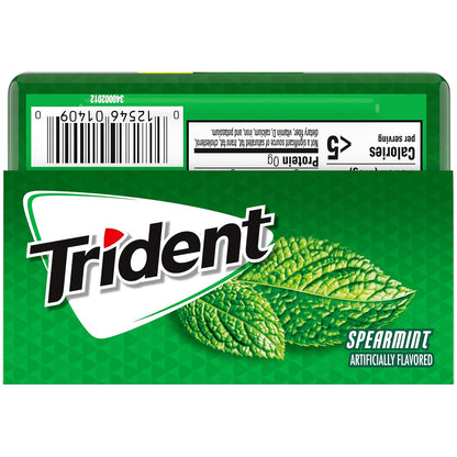 Trident Spearmint Chewing Gum – Gift Basket Addition for Housewarmings, Retirements, and Get-Well Baskets