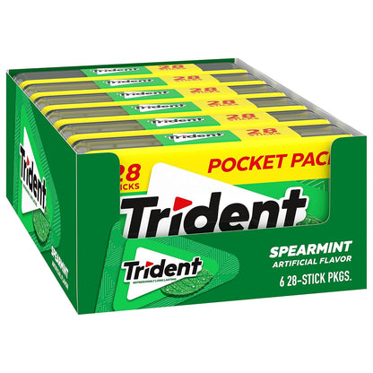 Trident Spearmint Chewing Gum – Gift Basket Addition for Housewarmings, Retirements, and Get-Well Baskets