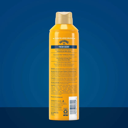 triple-action formula: cools on contact, absorbs moisture, controls odor