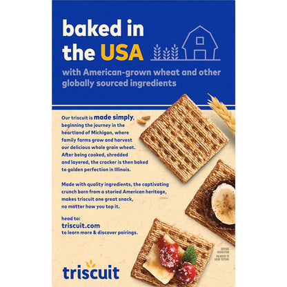 Triscuit Cinnamon Brown Sugar Whole Grain Wheat Crackers, Kid-Friendly Lunch Box Snack for School