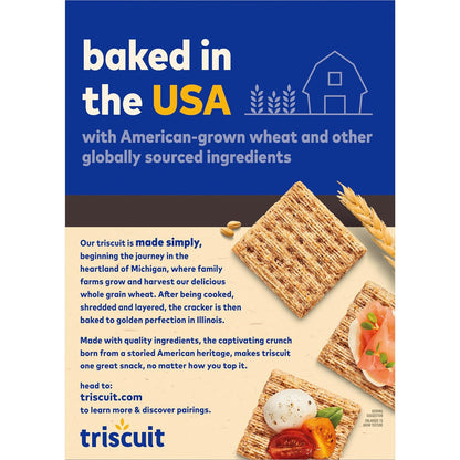Triscuit Cracked Pepper & Olive Oil Crackers – Mild Pepper Flavor Kids Love in Lunch Boxes