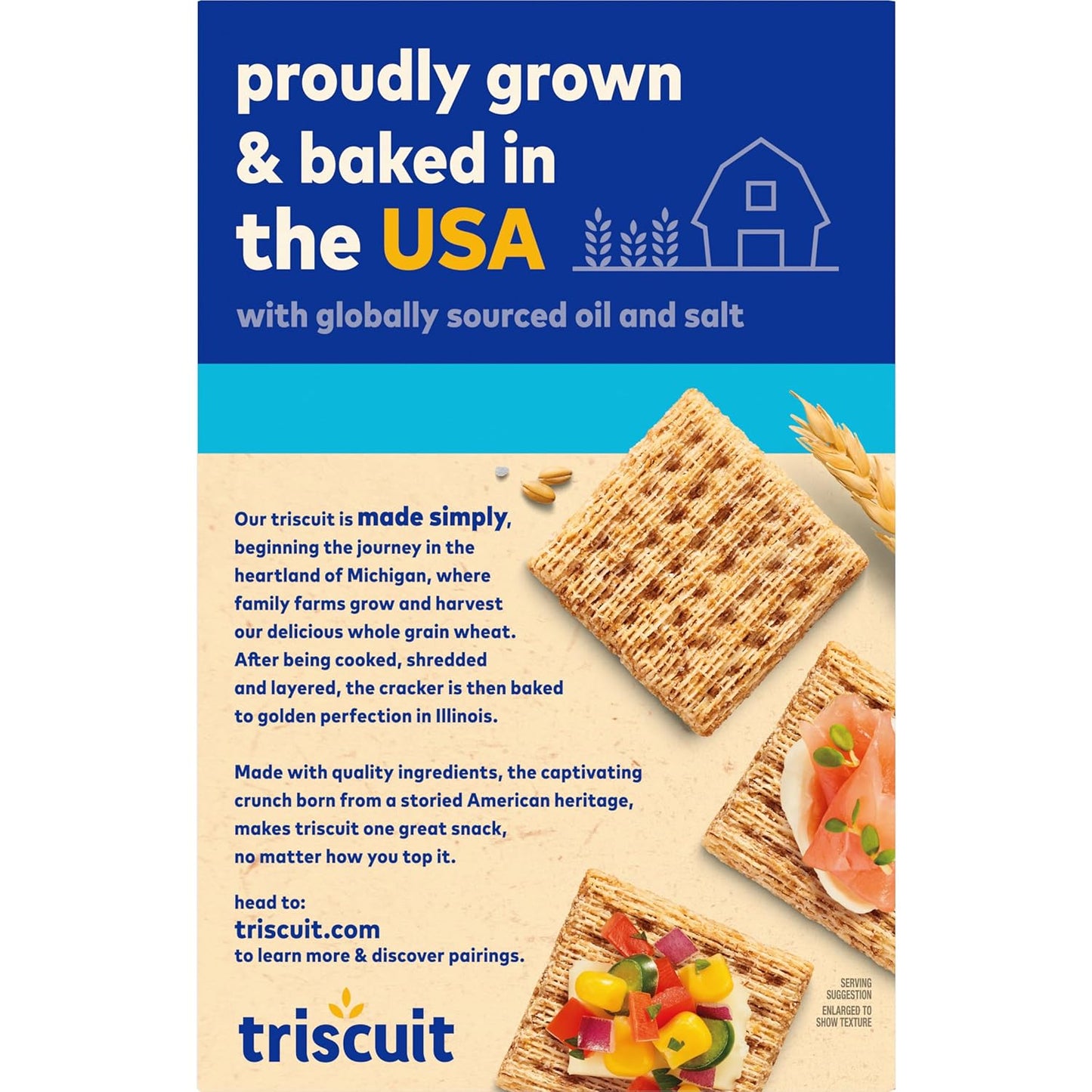 Triscuit Hint of Sea Salt Whole Grain Crackers – Kid-Friendly Lunch Box Snack for Back-to-School Prep