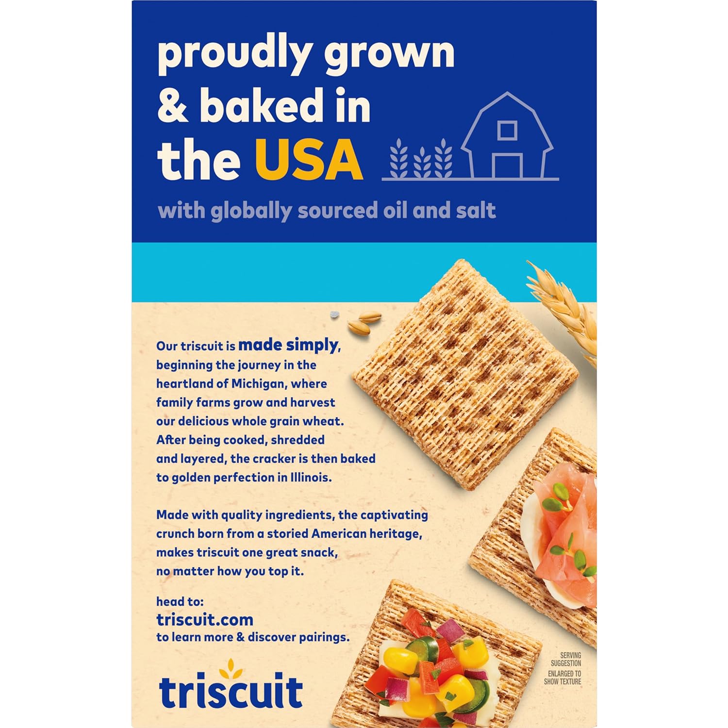 Triscuit Hint of Sea Salt Whole Grain Crackers – Kid-Friendly Lunch Box Snack for Back-to-School Prep