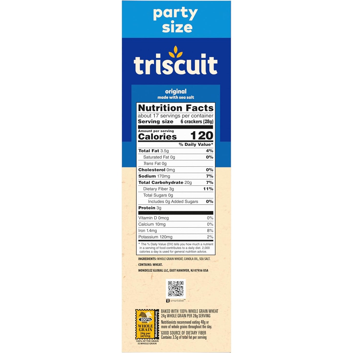 Triscuit Original Party Size Crackers – Thoughtful Hostess Gift for Holiday Entertaining