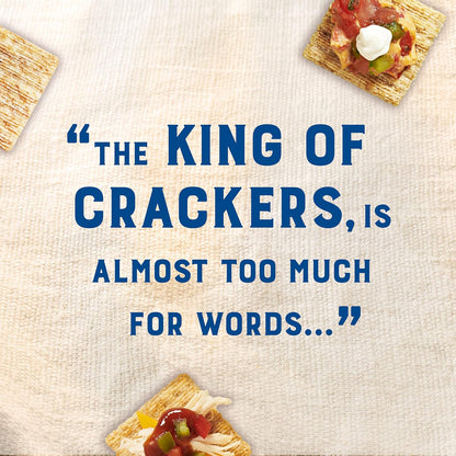 Triscuit Original Whole Grain Wheat Crackers – 0g Saturated Fat Whole Wheat Snacks for Meal Prep, 12.5 oz