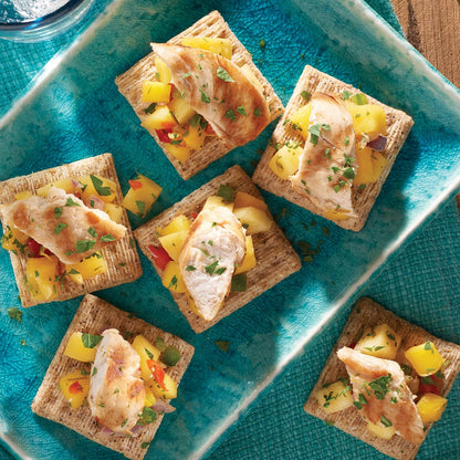 Triscuit Reduced Fat Crackers – Family Size School Lunch Box Base for Kid-Friendly Toppings