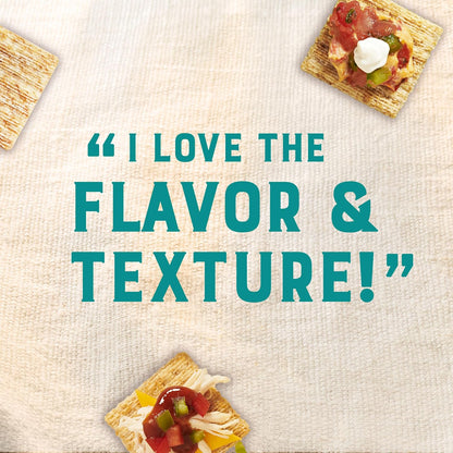 Triscuit Reduced Fat Crackers – Family Size School Lunch Box Base for Kid-Friendly Toppings