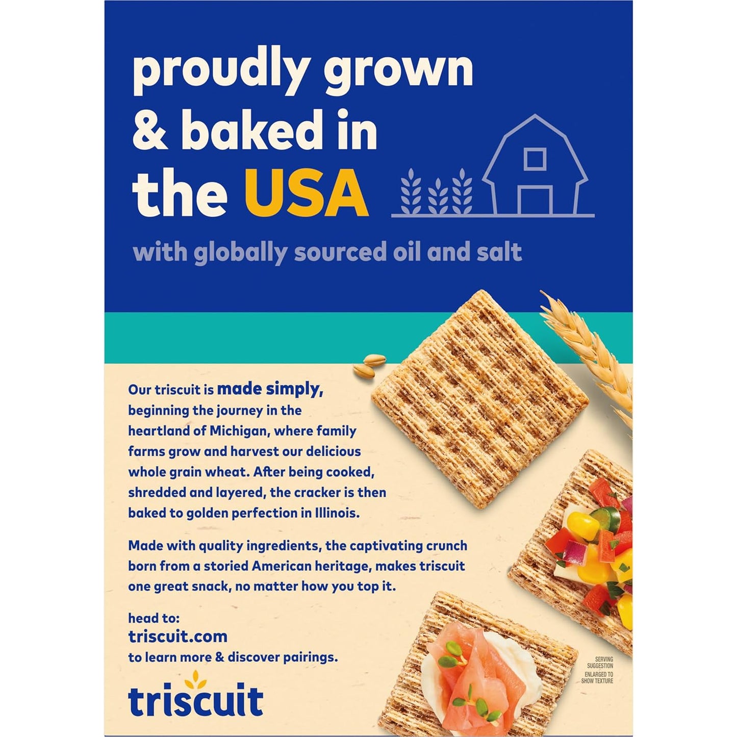 Triscuit Reduced Fat Crackers – Family Size School Lunch Box Base for Kid-Friendly Toppings
