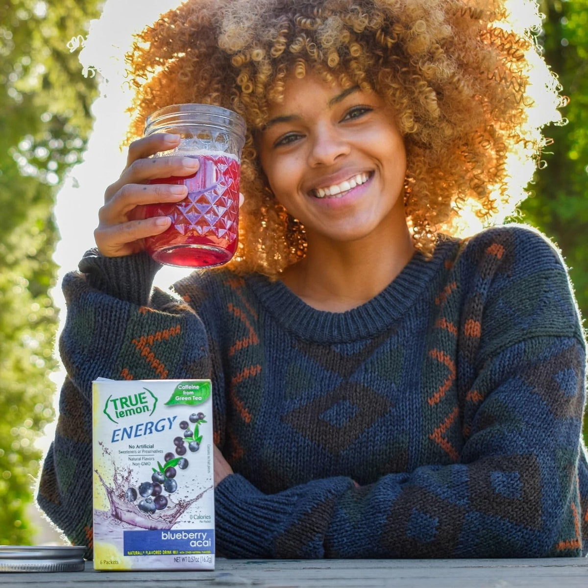 True Lemon Energy Blueberry Acai – Clean Label Drink Mix with Zero Additives for Intentional Kitchens