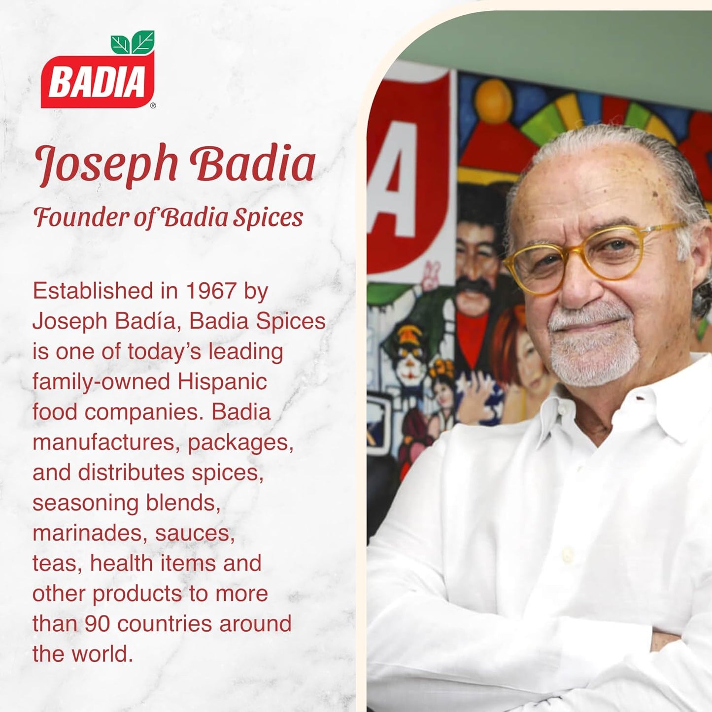 trusted badia brand with family-owned heritage dating to 1967