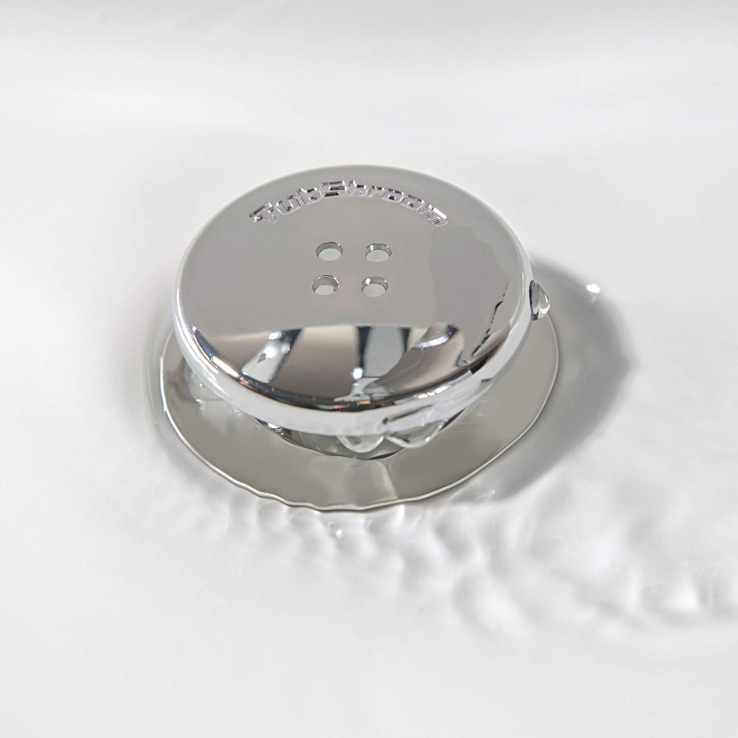 TubShroom Hair Catcher for Tub Drains - One-Piece Minimalist Design, No Visible Mesh or Bulky Catcher on Top