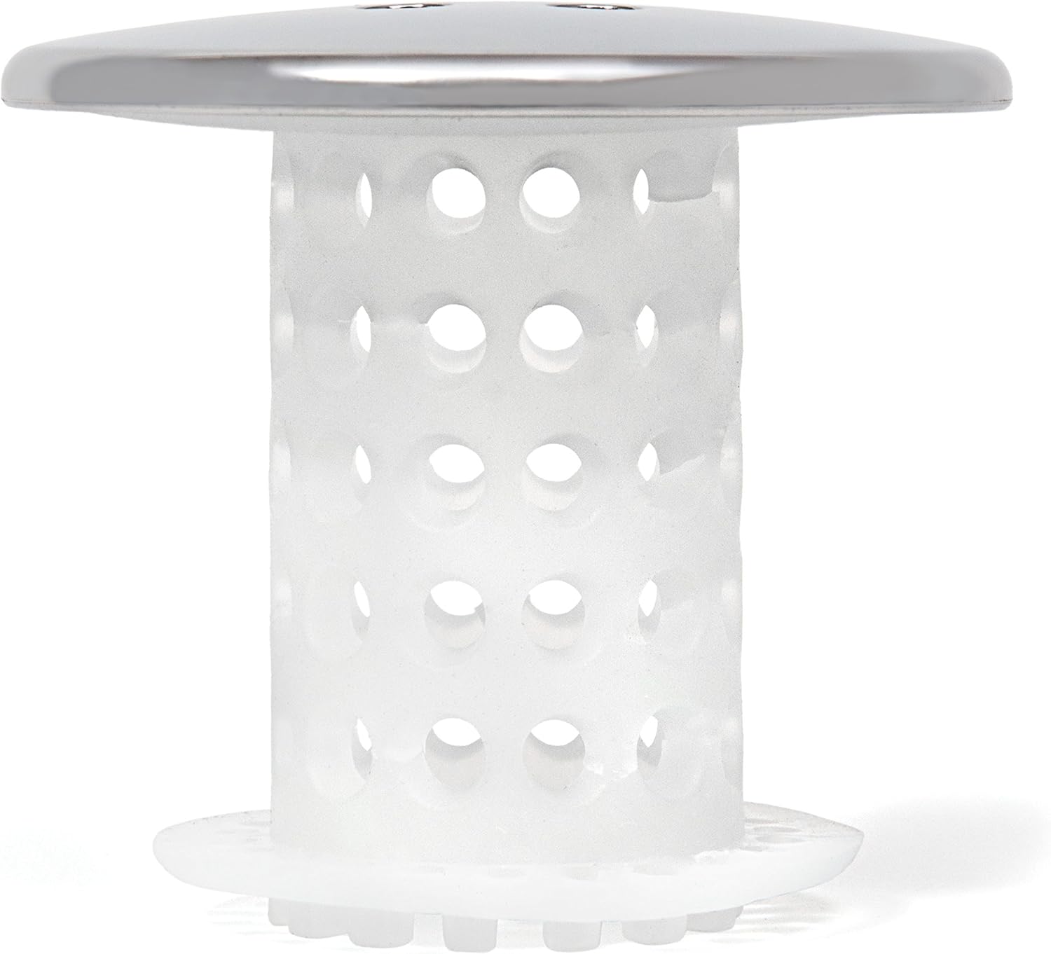 TubShroom Hair Catcher for Tub Drains - One-Piece Minimalist Design, No Visible Mesh or Bulky Catcher on Top