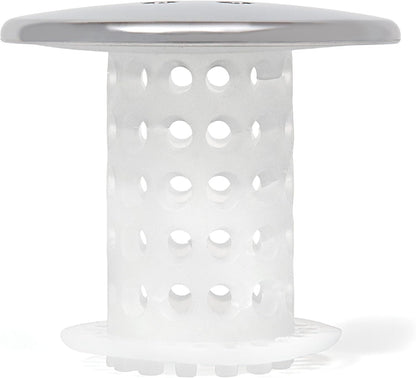 TubShroom Hair Catcher for Tub Drains - One-Piece Minimalist Design, No Visible Mesh or Bulky Catcher on Top