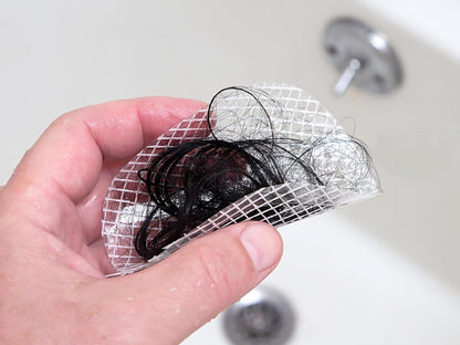 TubShroom Toss 26pk Disposable Drain Covers - Set-and-Forget Hair Catcher for Busy Homeowners, Six-Month Supply