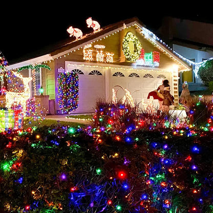 TW SHINE Christmas String Lights – Waterproof Outdoor Patio Lights for Backyard Dining and Garden Parties