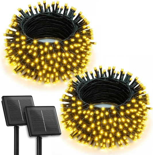 two-pack 72ft strands totaling 144ft with 400 warm white leds (2700k)