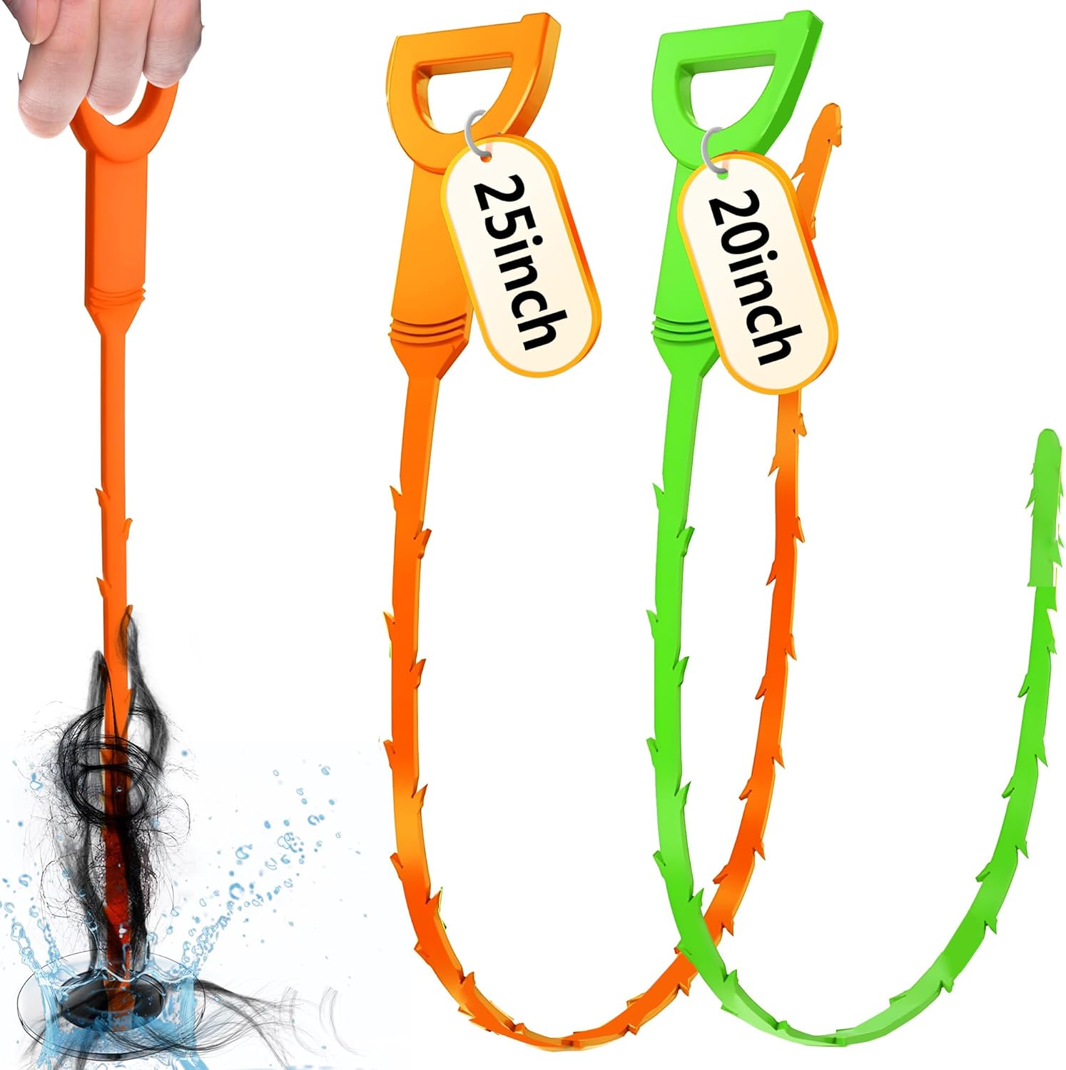 two-piece set with 20-inch and 25-inch lengths for different pipe depths