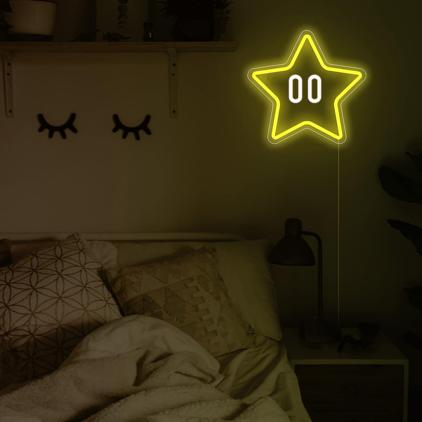 two pre-drilled holes for easy wall hanging (screws not included)