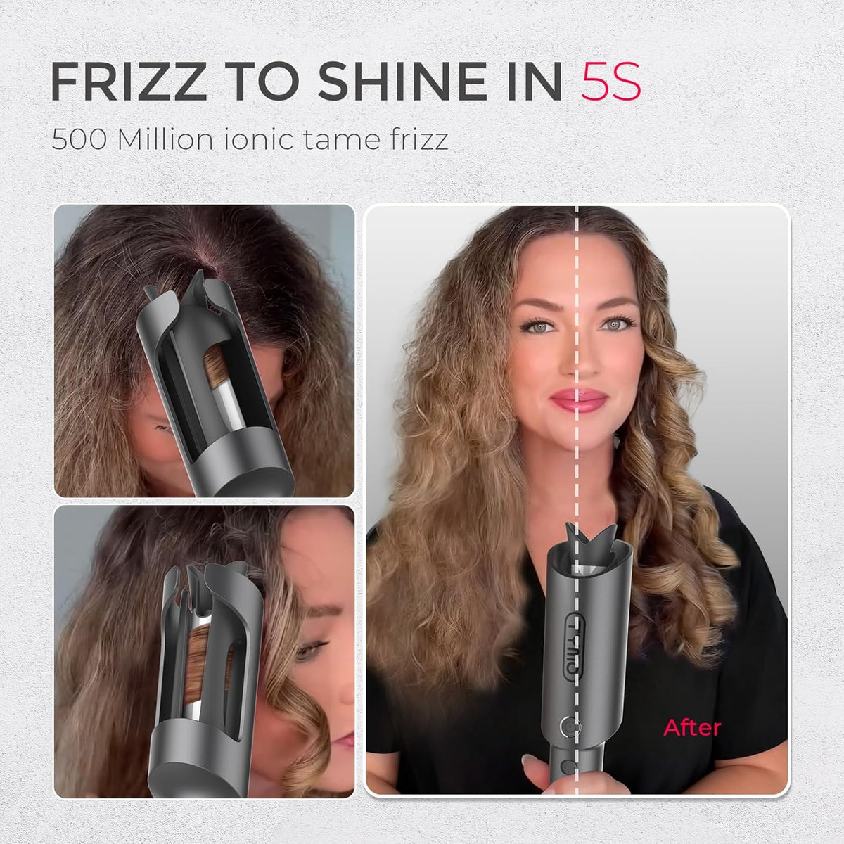 TYMO Automatic Rotating Curling Iron – Stunning Graduation Gift for Teens, Salon-Smooth Curls at Home