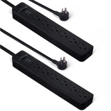 Amazon Basics Surge Protector Power Strip – Bedroom Fire-Safe Charging, 6 Outlets with 200J Surge Protection and Reset
