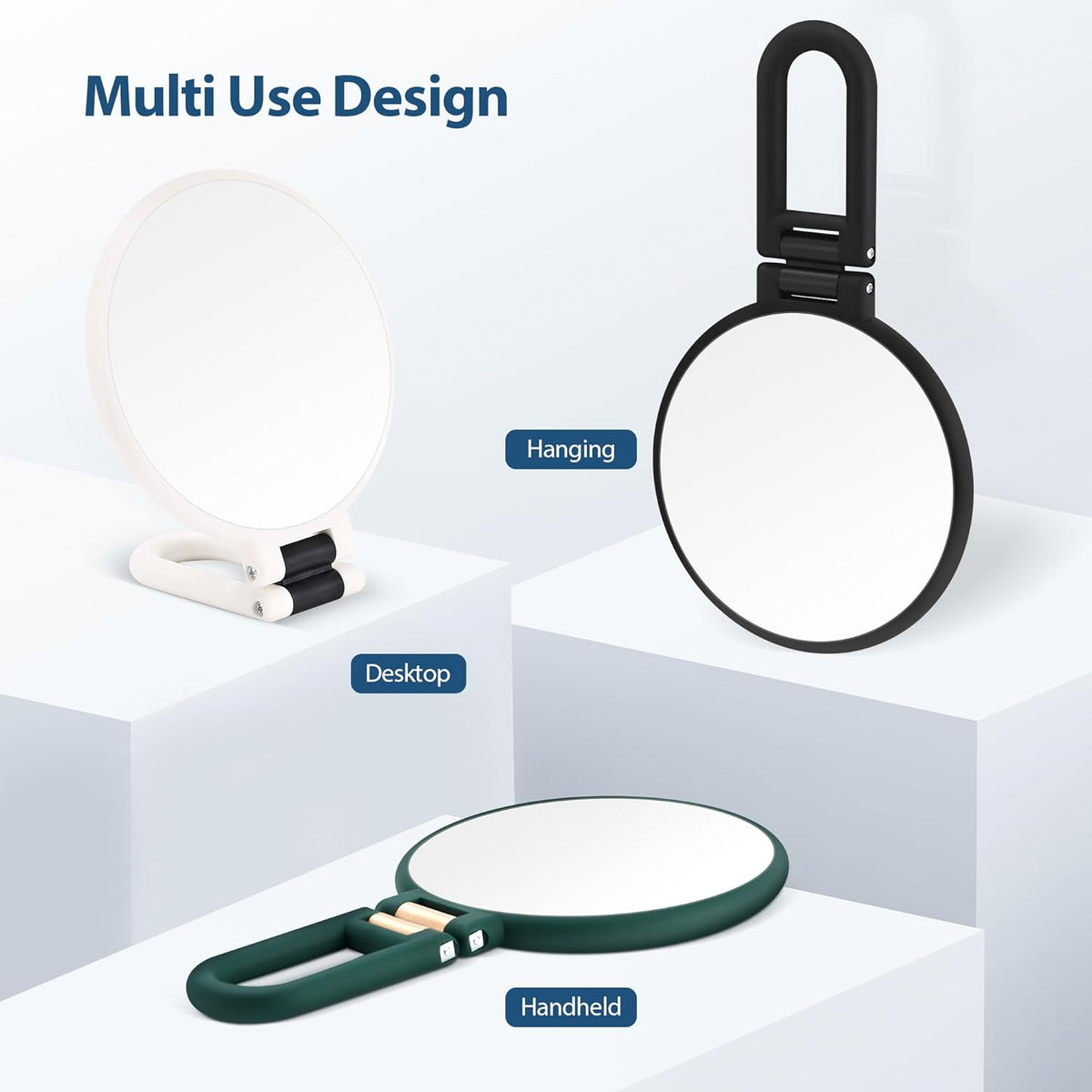 unframed polished mirror surface designed for 3-5 inch focal distance at the 30x side