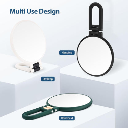 unframed polished mirror surface designed for 3-5 inch focal distance at the 30x side