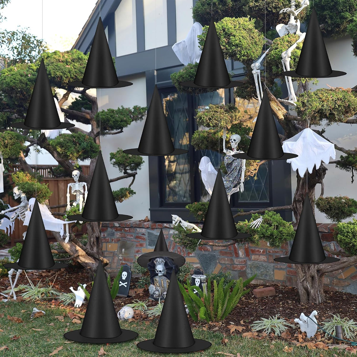 universal hanging compatibility for ceilings, fences, trees, porches, and windows