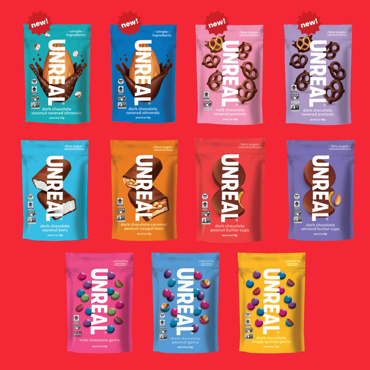 Unreal Dark Chocolate Peanut Butter Cups – Allergen-Friendly Lunchbox Treat for School Days